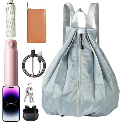 Unbranded (Gray) Packable Backpack,Waterproof Day Packs Lightweight for Men Portable Cas Unbranded (Gray) Packable Backpack,Waterproof Day Packs Lightweight for Men Portable Cas