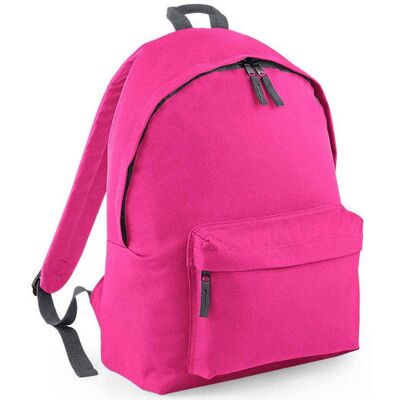 Bagbase Original Fashion Backpack - Fuchsia/Graphite - One Size Bagbase Original Fashion Backpack - Fuchsia/Graphite - One Size