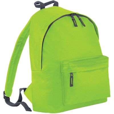 Bagbase Childrens Kids Lime/Graphite Backpack - Backpack Bagbase Childrens Kids Lime/Graphite Backpack - Backpack