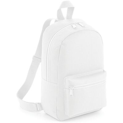 Bagbase Mini Essential Backpack - White, Adjustable Straps, 23x35cm Bagbase Mini Essential Backpack - White, Adjustable Straps, 23x35cm