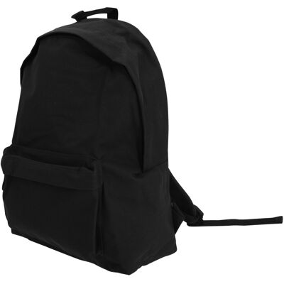 (One Size, Black) Bagbase Maxi Fashion Backpack / Rucksack / Bag (22 Litres) (One Size, Black) Bagbase Maxi Fashion Backpack / Rucksack / Bag (22 Litres)