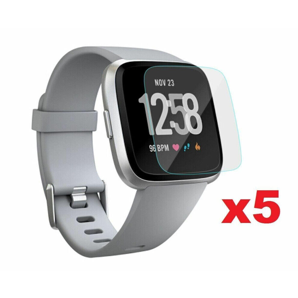 Hellfire Trading for Fitbit Versa 2 5x Screen Protector Film Cover for Smart Watch