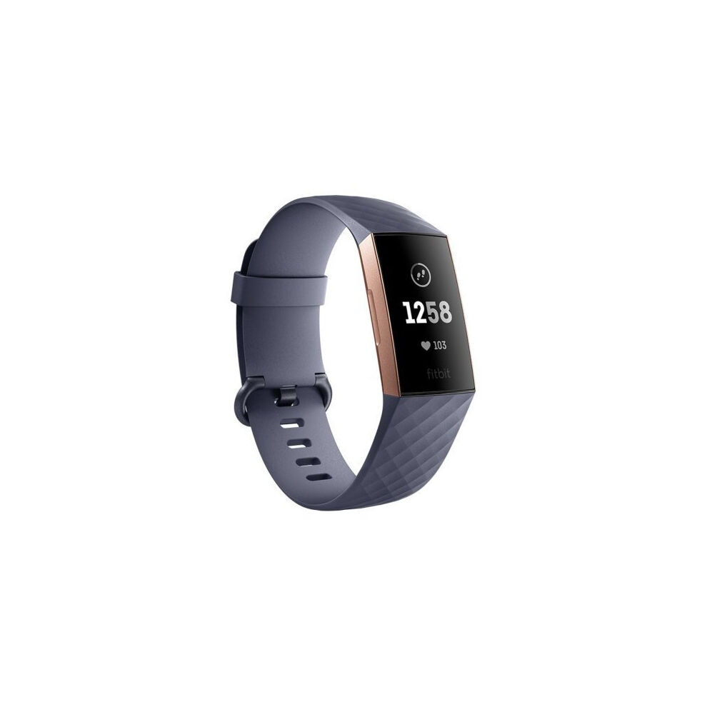 Fitbit Charge 3 Activity Tracker   Swim Tracker Blue Grey/Rose Gold zj