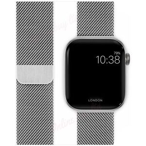 Unbranded (Silver) 42/44mm iWatch Strap Magnetic Milanese Loop Band For Apple Watch Series Unbranded (Silver) 42/44mm iWatch Strap Magnetic Milanese Loop Band For Apple Watch Series