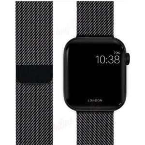 Unbranded (Black) 38/40mm iWatch Strap Magnetic Milanese Loop Band For Apple Watch Series Unbranded (Black) 38/40mm iWatch Strap Magnetic Milanese Loop Band For Apple Watch Series
