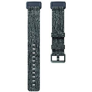 Fitbit Charge 3 Accessory Band, Official Fitbit Product, Woven, Charcoal, Small Fitbit Charge 3 Accessory Band, Official Fitbit Product, Woven, Charcoal, Small