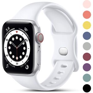 Unbranded (White, 42mm/44mm/45mm/49mm-S/M) Compatible with Apple Watch Strap 38mm 40mm 41m Unbranded (White, 42mm/44mm/45mm/49mm-S/M) Compatible with Apple Watch Strap 38mm 40mm 41m