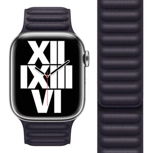 (Ink) Apple Leather Link 45mm Watch Strap S/M (Ink) Apple Leather Link 45mm Watch Strap S/M