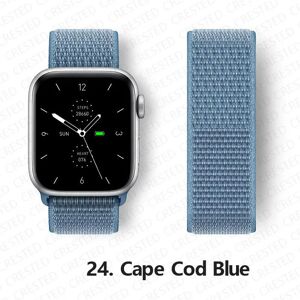 Unbranded (24 Cape Cod Blue, 38mm-40mm-41mm) Nylon Strap For Apple watch bands 44mm 40mm 4 Unbranded (24 Cape Cod Blue, 38mm-40mm-41mm) Nylon Strap For Apple watch bands 44mm 40mm 4