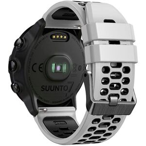 Unbranded (White Black) For Suunto 7 / 9 / 9 Baro Dual-color Silicone Watch Band 24mm Mult Unbranded (White Black) For Suunto 7 / 9 / 9 Baro Dual-color Silicone Watch Band 24mm Mult