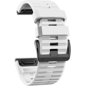 Unbranded (White) Fiauli 26mm Silicone Sports Watch Wrist Strap Band for Garmin Fenix 6X 5 Unbranded (White) Fiauli 26mm Silicone Sports Watch Wrist Strap Band for Garmin Fenix 6X 5