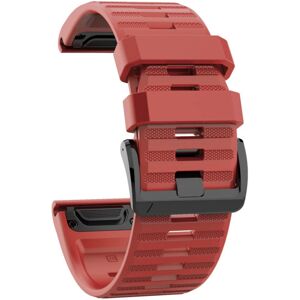Unbranded (Red) Fiauli 26mm Silicone Sports Watch Wrist Strap Band for Garmin Fenix 6X 5X Unbranded (Red) Fiauli 26mm Silicone Sports Watch Wrist Strap Band for Garmin Fenix 6X 5X