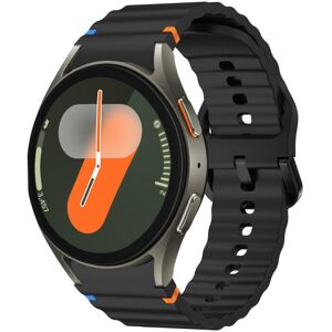 Deal Or No Deal For Samsung Galaxy Watch 7 40 / 44mm Wave Pattern Stitched Silicone Watch Band(B Deal Or No Deal For Samsung Galaxy Watch 7 40 / 44mm Wave Pattern Stitched Silicone Watch Band(B