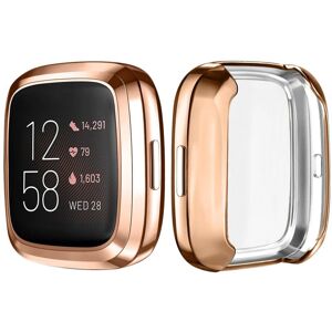 Unbranded (rose gold, for fitbit sense) Screen Protector Case For Fitbit Versa 2 Versa 3 V Unbranded (rose gold, for fitbit sense) Screen Protector Case For Fitbit Versa 2 Versa 3 V