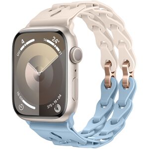 Unbranded (Star Light blue, 38mm 40mm 41mm) Silicone Strap for Apple Watch Ultra 2 Band 49 Unbranded (Star Light blue, 38mm 40mm 41mm) Silicone Strap for Apple Watch Ultra 2 Band 49