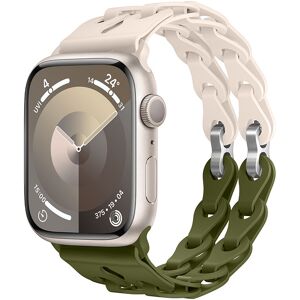 Unbranded (Star Olive green, 42mm 44mm 45mm 49mm) Silicone Strap for Apple Watch Ultra 2 B Unbranded (Star Olive green, 42mm 44mm 45mm 49mm) Silicone Strap for Apple Watch Ultra 2 B