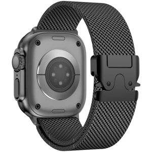 Unbranded (Black, 42 44 45 46 49mm) Milanese Loop Strap For Apple Watch Band Ultra 2 49mm Unbranded (Black, 42 44 45 46 49mm) Milanese Loop Strap For Apple Watch Band Ultra 2 49mm