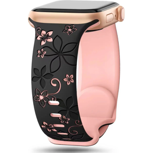 Unbranded (black pink, 42mm 44mm 45mm 49mm) Engraved Strap For Apple Watch Band 40mm 44mm Unbranded (black pink, 42mm 44mm 45mm 49mm) Engraved Strap For Apple Watch Band 40mm 44mm