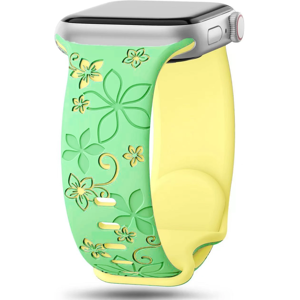 Unbranded (green yellow, 42mm 44mm 45mm 49mm) Engraved Strap For Apple Watch Band 40mm 44m Unbranded (green yellow, 42mm 44mm 45mm 49mm) Engraved Strap For Apple Watch Band 40mm 44m