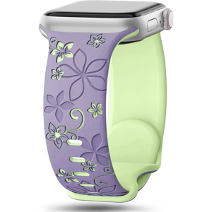 Unbranded (purple green, 38mm 40mm 41mm) Engraved Strap For Apple Watch Band 40mm 44mm 41m Unbranded (purple green, 38mm 40mm 41mm) Engraved Strap For Apple Watch Band 40mm 44mm 41m