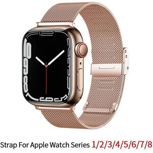 Unbranded (rose gold, 38mm 40mm 41mm) Milanese Strap For Apple Watch Band Ultra 2 49mm 9 8 Unbranded (rose gold, 38mm 40mm 41mm) Milanese Strap For Apple Watch Band Ultra 2 49mm 9 8