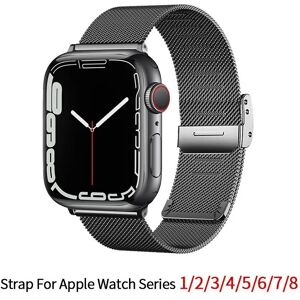 Unbranded (black, 38mm 40mm 41mm) Milanese Strap For Apple Watch Band Ultra 2 49mm 9 8 7 4 Unbranded (black, 38mm 40mm 41mm) Milanese Strap For Apple Watch Band Ultra 2 49mm 9 8 7 4