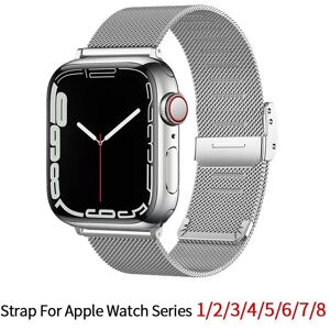 Unbranded (silver, 38mm 40mm 41mm) Milanese Strap For Apple Watch Band Ultra 2 49mm 9 8 7 Unbranded (silver, 38mm 40mm 41mm) Milanese Strap For Apple Watch Band Ultra 2 49mm 9 8 7