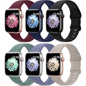 Unbranded (As show, One size) 6PCS Sport Bands Compatible with Apple Watch Band 42mm 44mm Unbranded (As show, One size) 6PCS Sport Bands Compatible with Apple Watch Band 42mm 44mm