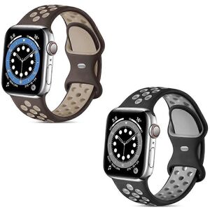 Unbranded (As show, One size) 2PCS Sport Bands Compatible for Apple Watch Bands 38mm 40mm Unbranded (As show, One size) 2PCS Sport Bands Compatible for Apple Watch Bands 38mm 40mm