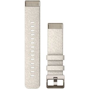 Garmin QuickFit 20 mm Watch Band - Cream Heathered Nylon with Soft Gold Hardware Garmin QuickFit 20 mm Watch Band - Cream Heathered Nylon with Soft Gold Hardware