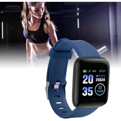 Unbranded 116 Plus IP67 Waterproof Smart Watch 1.3" Display Bluetooth Blue Unbranded 116 Plus IP67 Waterproof Smart Watch 1.3" Display Bluetooth Blue