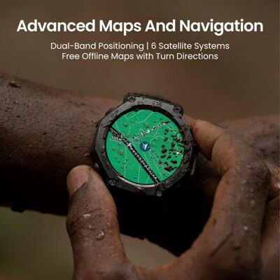 Amazfit T-Rex 3 Outdoor Smartwatch 48mm AMOLED Display, Offline Maps & Navigatio Amazfit T-Rex 3 Outdoor Smartwatch 48mm AMOLED Display, Offline Maps & Navigatio