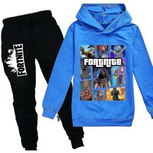 Unbranded (BLue, 140 cm) Kids Fortnite Long Sleeve Hoodie Pants Suit Boys Tracksuit Sports Unbranded (BLue, 140 cm) Kids Fortnite Long Sleeve Hoodie Pants Suit Boys Tracksuit Sports