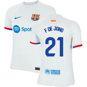 Nike F De Jong 21 Kids White Away Football Shirt - Football Shirt Nike F De Jong 21 Kids White Away Football Shirt - Football Shirt