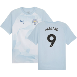 Puma (SB) 2023-2024 Man City Prematch SS Jersey (Silver Sky) - Kids (HAALAND 9) Puma (SB) 2023-2024 Man City Prematch SS Jersey (Silver Sky) - Kids (HAALAND 9)