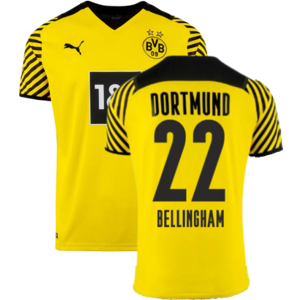 Puma (XXLB) 2021-2022 Borussia Dortmund Home Shirt (Kids) (BELLINGHAM 22) Puma (XXLB) 2021-2022 Borussia Dortmund Home Shirt (Kids) (BELLINGHAM 22)