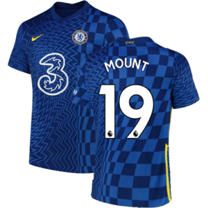 Nike (SB) 2021-2022 Chelsea Home Shirt (Kids) (MOUNT 19) Nike (SB) 2021-2022 Chelsea Home Shirt (Kids) (MOUNT 19)