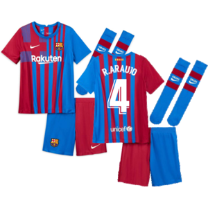 Nike (SB) 2021-2022 Barcelona Vapor Match Home Shirt (Kids) (R.ARAUJO 4) Nike (SB) 2021-2022 Barcelona Vapor Match Home Shirt (Kids) (R.ARAUJO 4)