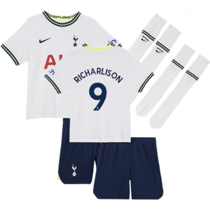 Nike (MB) 2022-2023 Tottenham Little Boys Home Mini Kit (RICHARLISON 9) Nike (MB) 2022-2023 Tottenham Little Boys Home Mini Kit (RICHARLISON 9)