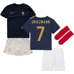 Nike (SB) 2022-2023 France Home Little Boys Mini Kit (Griezmann 7) Nike (SB) 2022-2023 France Home Little Boys Mini Kit (Griezmann 7)