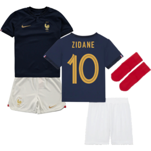 Nike (XLB) 2022-2023 France Home Little Boys Mini Kit (Zidane 10) Nike (XLB) 2022-2023 France Home Little Boys Mini Kit (Zidane 10)