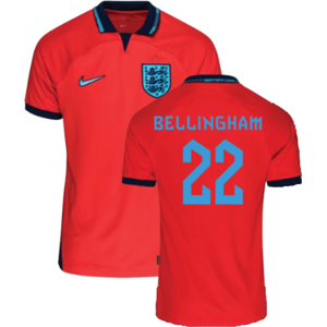 Nike (XLB) 2022-2023 England Away Shirt (Kids) (Bellingham 22) Nike (XLB) 2022-2023 England Away Shirt (Kids) (Bellingham 22)
