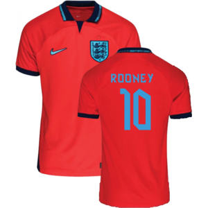 Nike (SB) 2022-2023 England Away Shirt (Kids) (Rooney 10) Nike (SB) 2022-2023 England Away Shirt (Kids) (Rooney 10)
