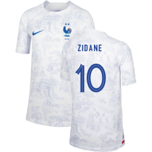 Nike (SB) 2022-2023 France Away Shirt (Kids) (Zidane 10) Nike (SB) 2022-2023 France Away Shirt (Kids) (Zidane 10)
