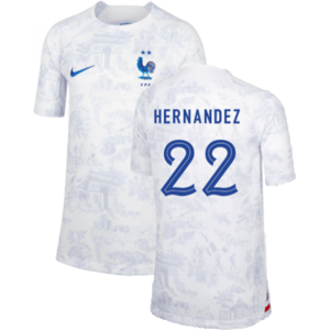 Nike (SB) 2022-2023 France Away Shirt (Kids) (Hernandez 22) Nike (SB) 2022-2023 France Away Shirt (Kids) (Hernandez 22)