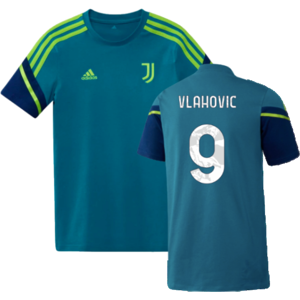 adidas (SB) 2022-2023 Juventus Training Shirt (Active Teal) - Kids (VLAHOVIC 9) adidas (SB) 2022-2023 Juventus Training Shirt (Active Teal) - Kids (VLAHOVIC 9)