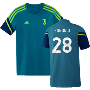 adidas (SB) 2022-2023 Juventus Training Shirt (Active Teal) - Kids (ZAKARIA 28) adidas (SB) 2022-2023 Juventus Training Shirt (Active Teal) - Kids (ZAKARIA 28)
