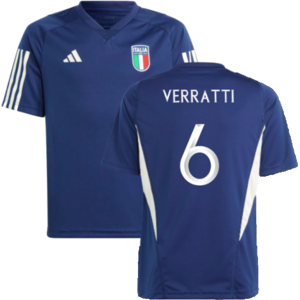 adidas (XLB) 2023-2024 Italy Training Jersey (Dark Blue) - Kids (VERRATTI 6) adidas (XLB) 2023-2024 Italy Training Jersey (Dark Blue) - Kids (VERRATTI 6)
