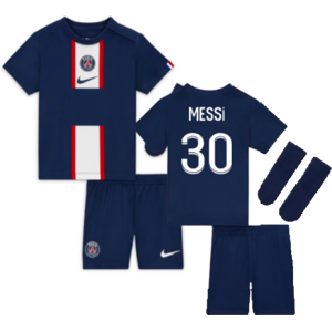 Nike (XSB) 2022-2023 PSG Little Boys Home Kit (MESSI 30) Nike (XSB) 2022-2023 PSG Little Boys Home Kit (MESSI 30)