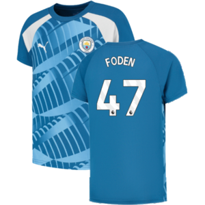 Puma Foden 2023-2024 Man City Pre-Match Jersey - Kids Puma Foden 2023-2024 Man City Pre-Match Jersey - Kids